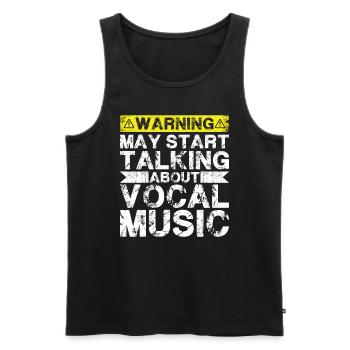 Apropos Vokalmusik - Männer Premium Bio Tank Top - Schwarz - Vorne - AI Model Male 178 light (178cm)