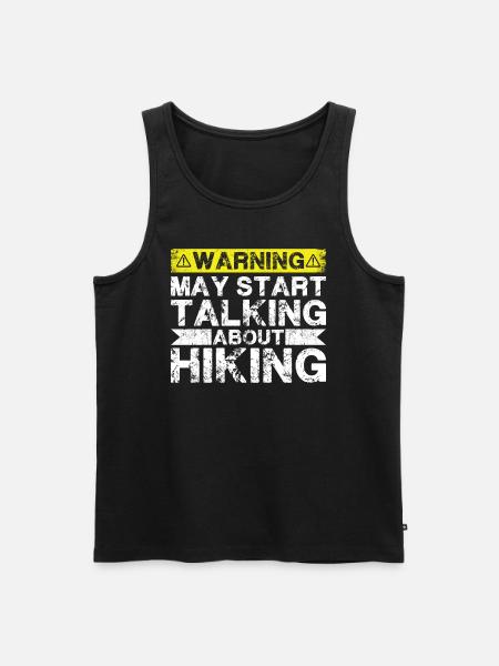 Start talking about hiking - Men's Premium Organic Tank Top - black