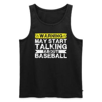 Apropos Baseball - Männer Premium Bio Tank Top - Schwarz - Vorne - AI Model Male 178 light (178cm)