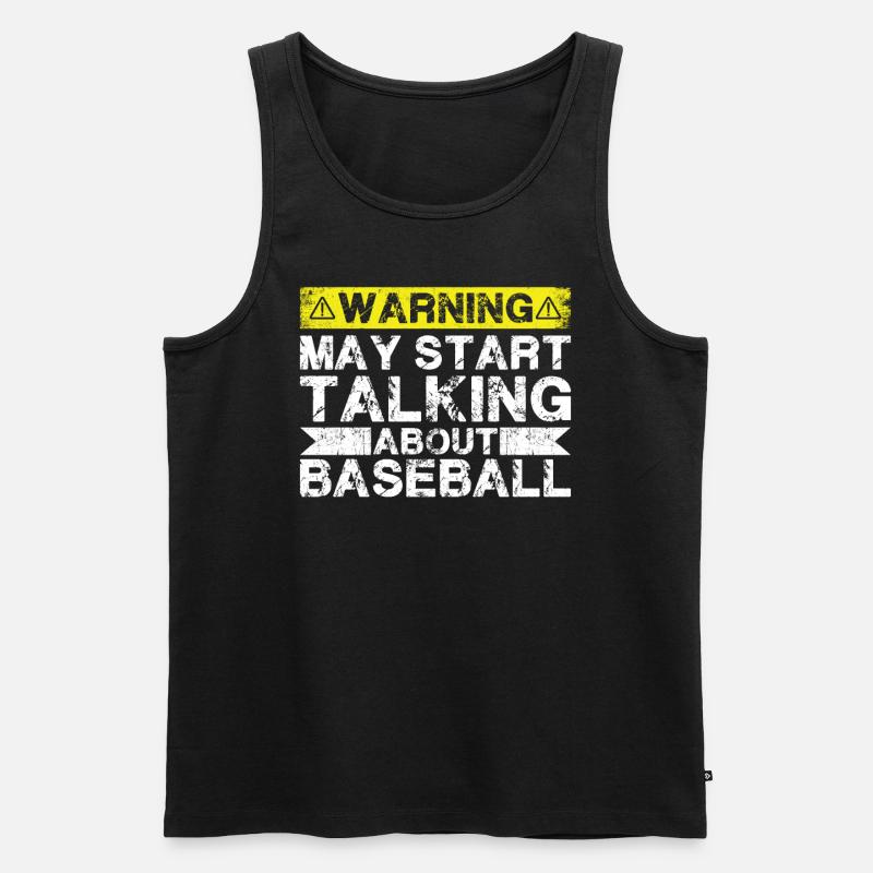 Apropos Baseball - Männer Premium Bio Tank Top - Schwarz