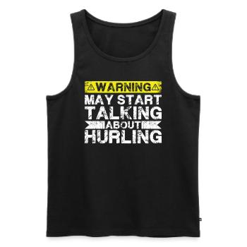 Über Das Schleusten Sprechen - Männer Premium Bio Tank Top - Schwarz - Vorne - AI Model Male 178 light (178cm)