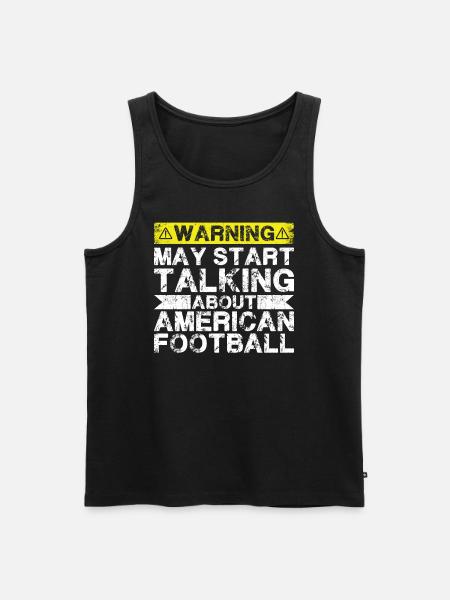 Speaking of American Football - Men's Premium Organic Tank Top - black