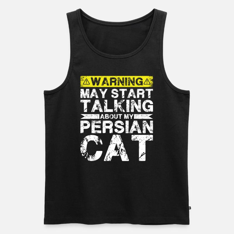 Apropos Perserkatze - Männer Premium Bio Tank Top - Schwarz