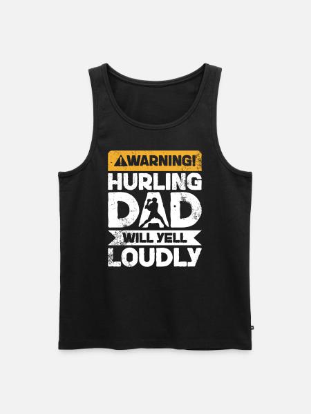 Warning Screaming - Hurls Father - Men's Premium Organic Tank Top - black