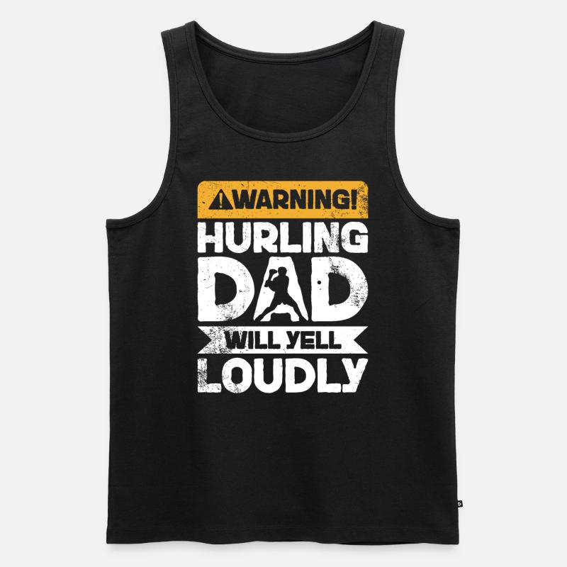 Warning Screaming - Hurls Father - Men's Premium Organic Tank Top - black
