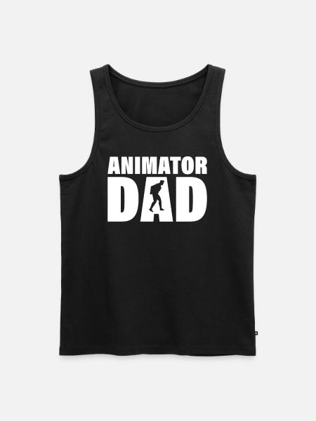Job - Animator Papa - Men's Premium Organic Tank Top - black