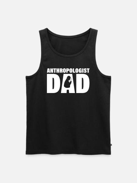 Job - Anthropologist Papa - Men's Premium Organic Tank Top - black