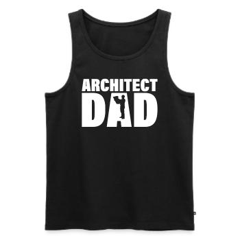 Job - Architekte Vater - Men's Premium Organic Tank Top - black - Front - Michal (187cm)