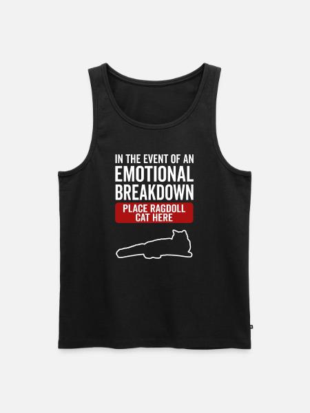 Emotional - Ragdoll Cat - Men's Premium Organic Tank Top - black