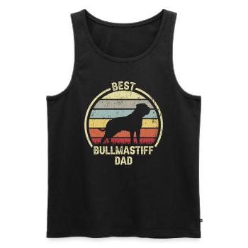 Bester Hund Dad - Bullmastiff - Männer Premium Bio Tank Top - Schwarz - Vorne - Michal (187cm)