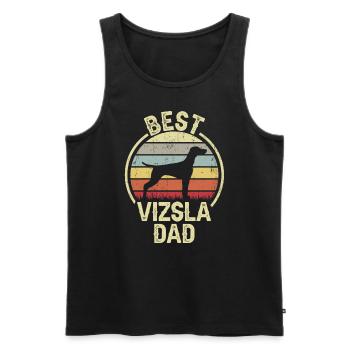 Bester Hund Dad - Vizsla - Männer Premium Bio Tank Top - Schwarz - Vorne - Michal (187cm)