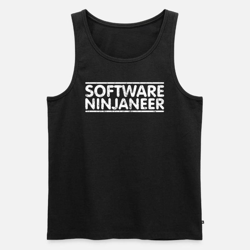Ninjaneer - Software Engineer - Men's Premium Organic Tank Top - black