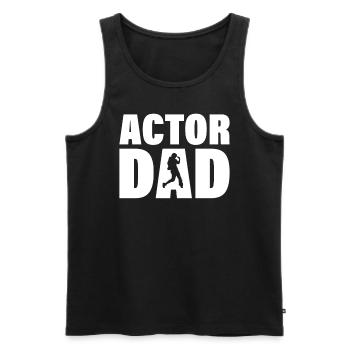 Job - Acteur Papa - Débardeur bio Premium Homme - noir - Devant - AI Model Male 178 light (178cm)