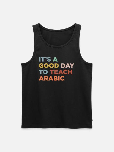 Teaching Arabic teachers - Men's Premium Organic Tank Top - black