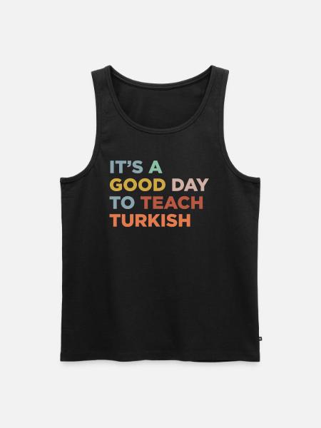 Teaching Turkish Teachers - Men's Premium Organic Tank Top - black