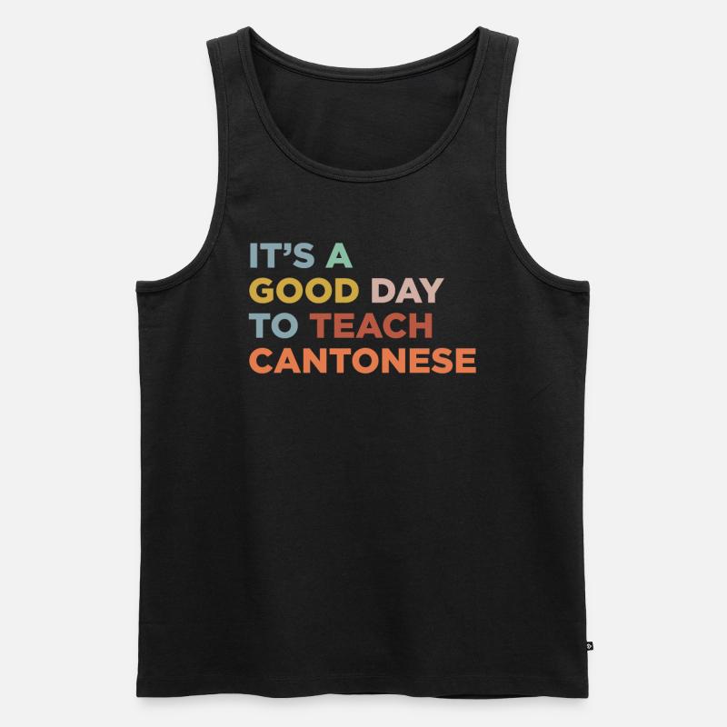 Enseigner le professeur de cantonais - Débardeur bio Premium Homme - noir