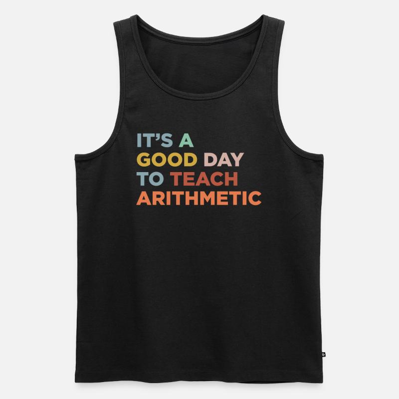 Arithmetiklehrer Unterrichten - Männer Premium Bio Tank Top - Schwarz