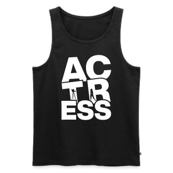 Acting Job Work - Actress - Men's Premium Organic Tank Top - black - Front - AI Model Male 178 light (178cm)
