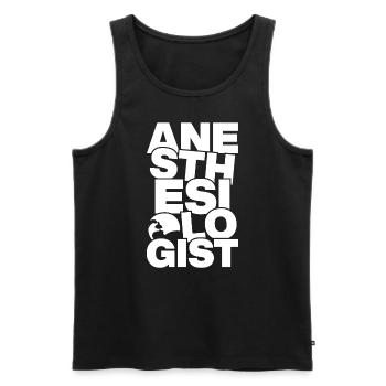 Profession Job Work - Anesthesiologist - Men's Premium Organic Tank Top - black - Front - AI Model Male 178 light (178cm)