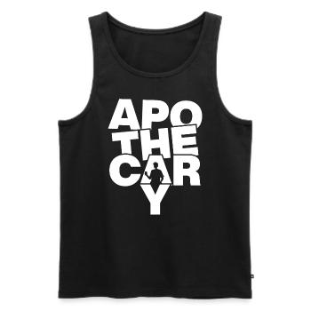 Profession Job Work - Pharmacist - Men's Premium Organic Tank Top - black - Front - AI Model Male 178 light (178cm)