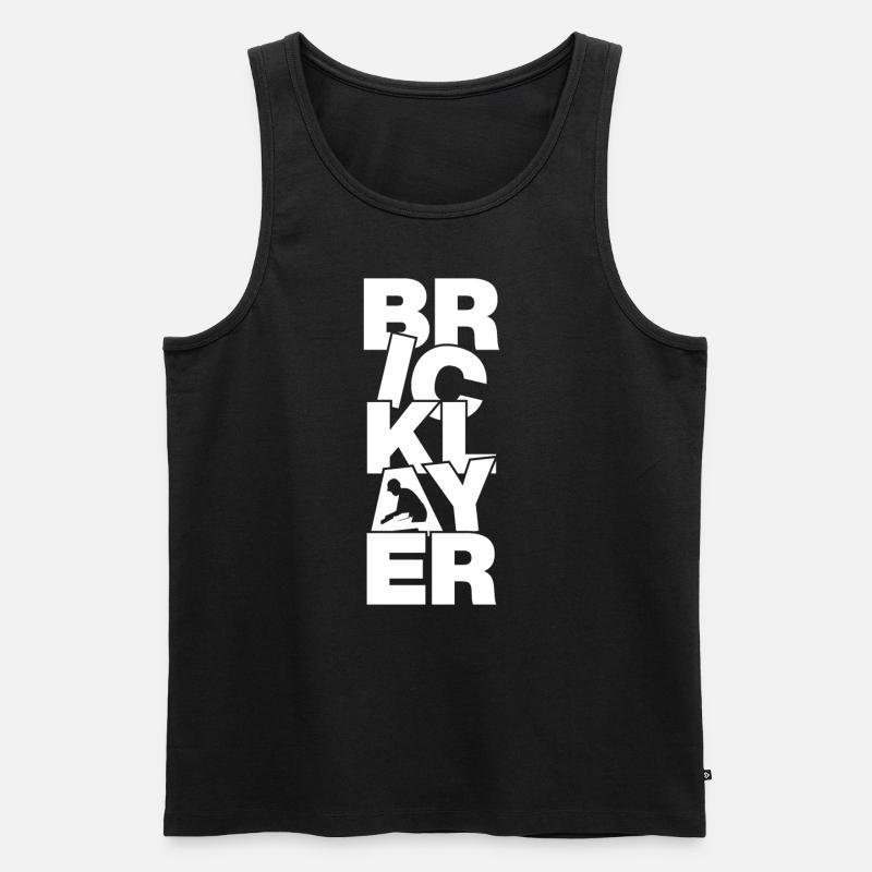 Masonry - Bricklayer - Men's Premium Organic Tank Top - black