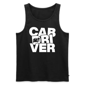 Beruf Job Arbeit - Taxifahrer - Männer Premium Bio Tank Top - Schwarz - Vorne - Michal (187cm)