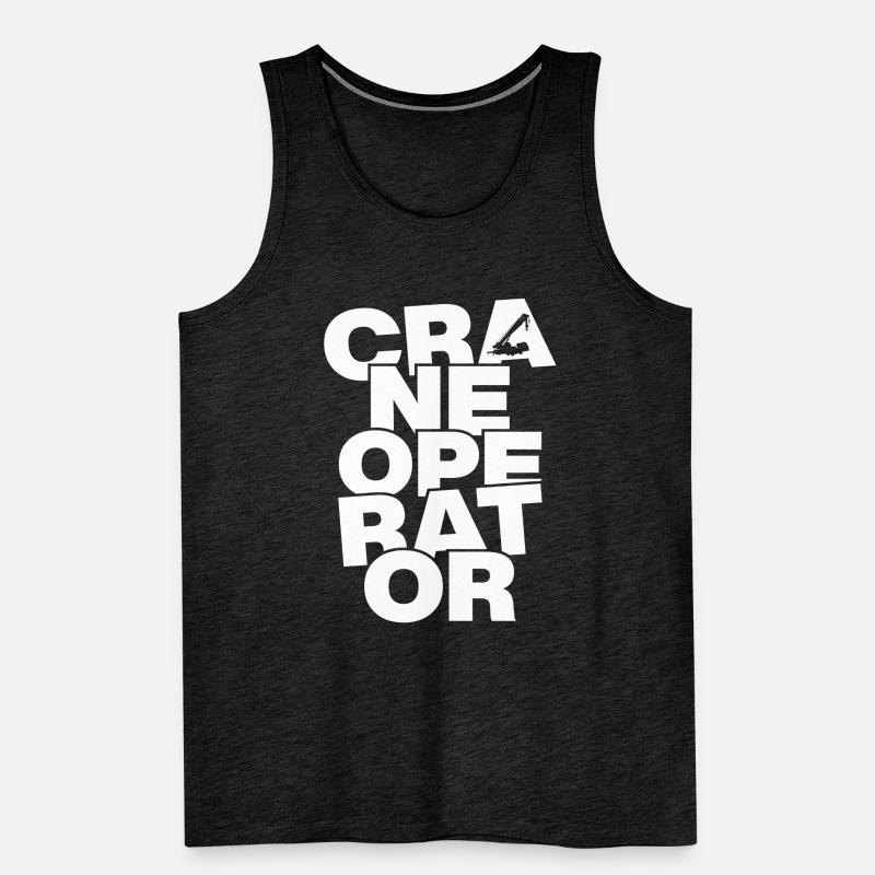Beruf Arbeit - Kranführer Männer Premium Bio Tank Top