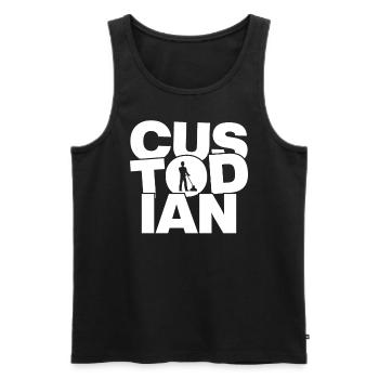 Occupation Job Work - Administrator - Men's Premium Organic Tank Top - black - Front - AI Model Male 178 light (178cm)