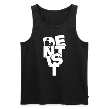 Dentistry Profession Job Work - Dentist - Men's Premium Organic Tank Top - black - Front - AI Model Male 178 light (178cm)