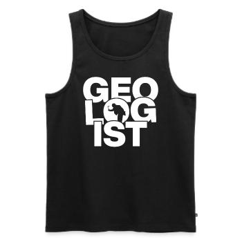 Geology Profession Job Work - Geologist - Men's Premium Organic Tank Top - black - Front - Michal (187cm)