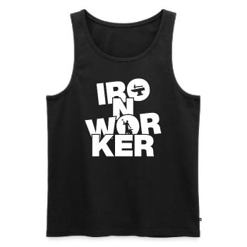 Occupation Work - Metallurgical Workers - Men's Premium Organic Tank Top - black - Front - Michal (187cm)