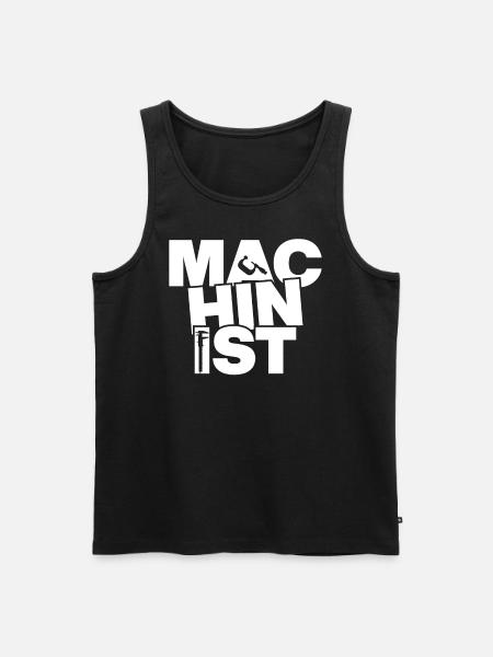 Profession Work - Machinist - Men's Premium Organic Tank Top - black