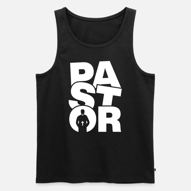 Berufsarbeitsarbeit - Pastor - Männer Premium Bio Tank Top - Schwarz