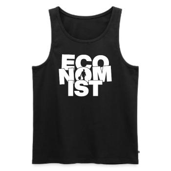 Economy Profession Job Work - Economist - Men's Premium Organic Tank Top - black - Front - Michal (187cm)