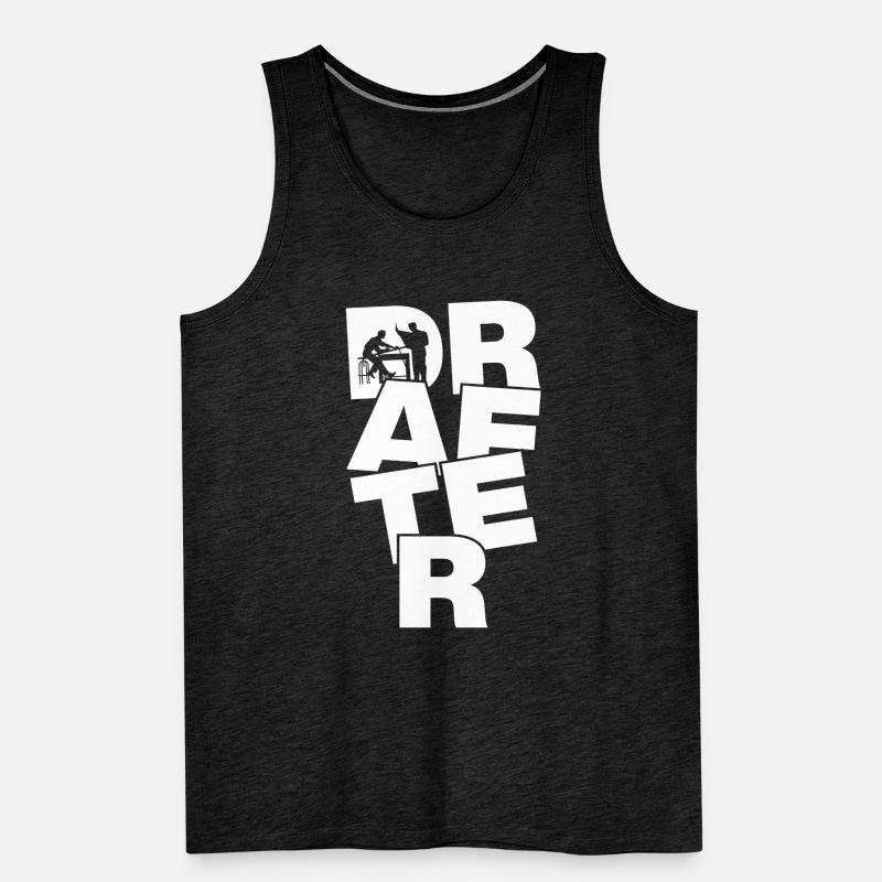 Drawing Profession Job Work - Draughtsman Men's Premium Organic Tank Top