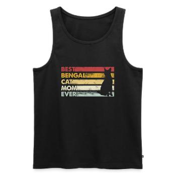 Beste Mutter Aller Zeiten - Bengalkatze - Männer Premium Bio Tank Top - Schwarz - Vorne - Michal (187cm)