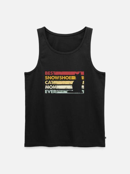 Best Mother Ever - Snowshoe Cat - Men's Premium Organic Tank Top - black