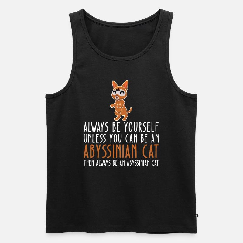 Sei Du Selbst - Abessinierkatze - Männer Premium Bio Tank Top - Schwarz