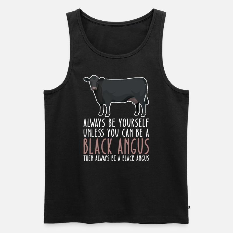 Soyez vous-même – Black Angus - Débardeur bio Premium Homme - noir