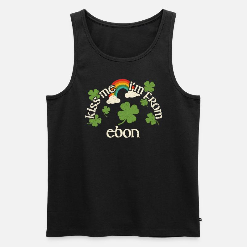 Embrasse-moi - Saint-Patrick Ebon - Débardeur bio Premium Homme - noir