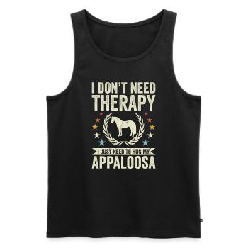 Need No Therapy - Appaloosa - Men's Premium Organic Tank Top - black - Front - Michal (187cm)