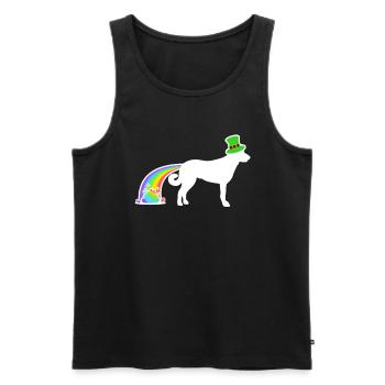 Chien de Saint-Patrick - Berger d’Anatolie - Débardeur bio Premium Homme - noir - Devant - Michal (187cm)