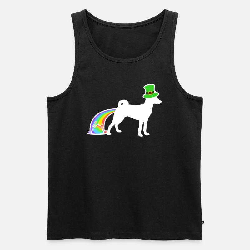 Chien de Saint-Patrick - Basenji - Débardeur bio Premium Homme - noir