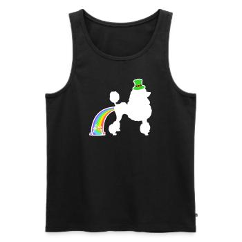 St. Patrick’s Dog - Caniche - Débardeur bio Premium Homme - noir - Devant - Michal (187cm)