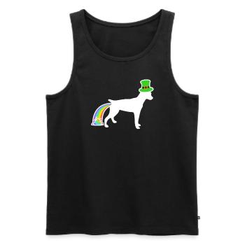 Chien de Saint-Patrick - Ratterrier - Débardeur bio Premium Homme - noir - Devant - Michal (187cm)