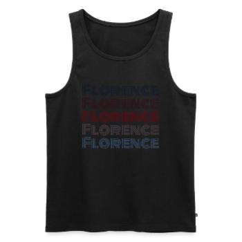 Vintage Italy Stadt - Retro Florence - Männer Premium Bio Tank Top - Schwarz - Vorne - Michal (187cm)