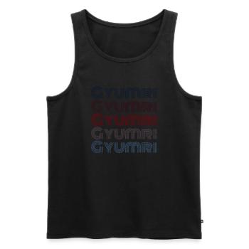Vintage Armenia City - Retro Gyumri - Débardeur bio Premium Homme - noir - Devant - Michal (187cm)