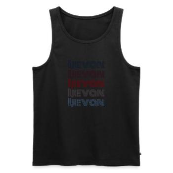 Vintage Armenia City - Retro Ijevan - Débardeur bio Premium Homme - noir - Devant - Michal (187cm)