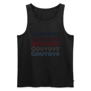 Vintage Grenada City - Retro Gouyave - Men's Premium Organic Tank Top - black - Front - Michal (187cm)