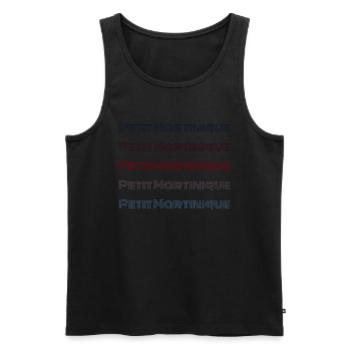 Vintage Grenada City - Retro Petit Martinique - Men's Premium Organic Tank Top - black - Front - Michal (187cm)